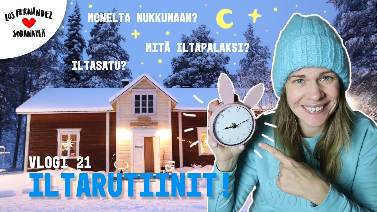 ILTARUTIINIT LAPISSA #vaihtovuosisodankylässä vlogi 21 / Living in Lapland w. english Subtitles