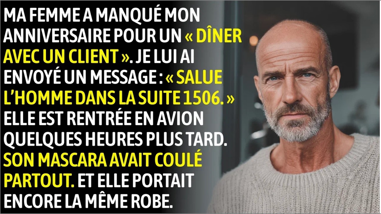 Ma Femme A Raté Mon Anniversaire Pour Un « Client » — J’ai Écrit : « Salue L’Homme En Suite 1506 »