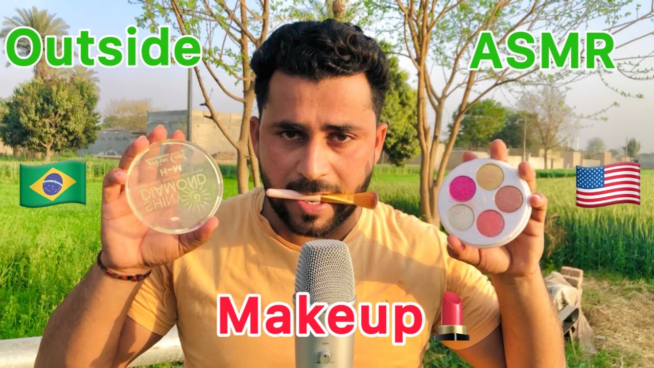  ASMR Outdoor Makeup Under Natural 🌿 Sunlight ☀️ For Sleep 