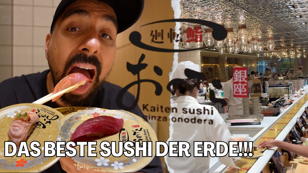 Kaiten Sushi Ginza Onodera Harajuku – Das Beste Laufbandsushi der Welt? | Japan Food Review