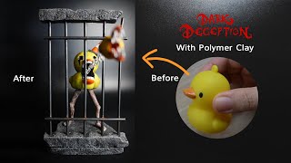 Making Dread Ducky From Dark Deception With Polymer Clay\/다크 디셉션 챕터3 괴물 오리 만들기