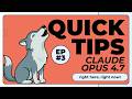 Quick Tips EP#3 Claude Opus 4.7 - Build an Asteroid Game
