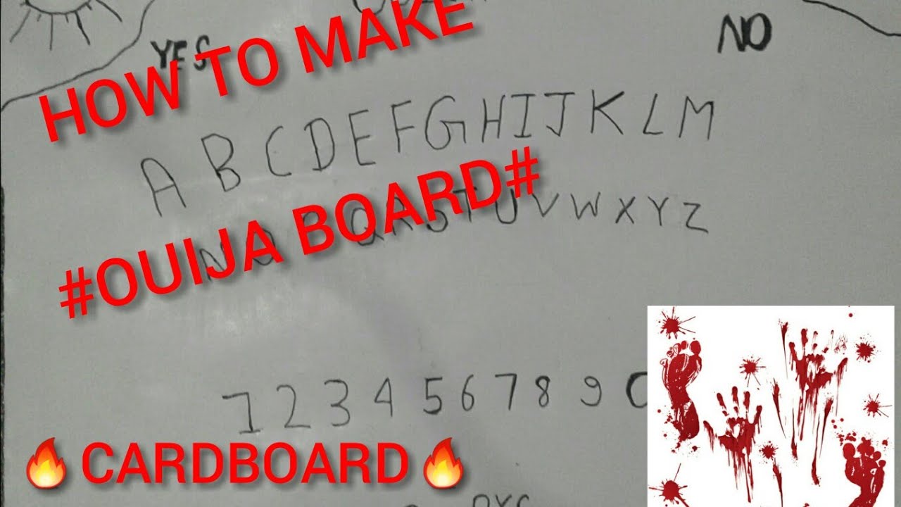 How to make Ouija board using cardboard D.C WORLD YouTube