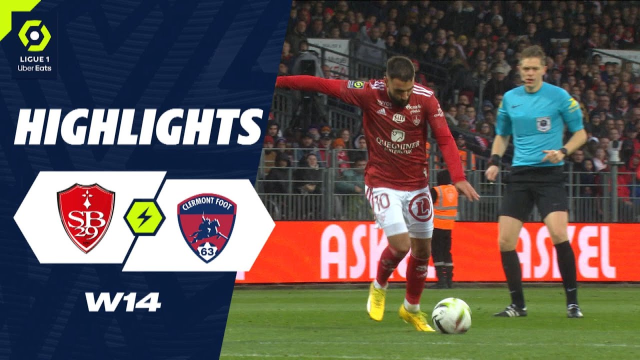 STADE BRESTOIS 29 - CLERMONT FOOT 63 (3 - 0) - Highlights - (SB29 - CF63) / 2023-2024