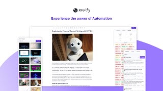 Kopify AI - Your Ultimate AI Writing Assistant (Official Trailer) #KopifyAI #Kopify