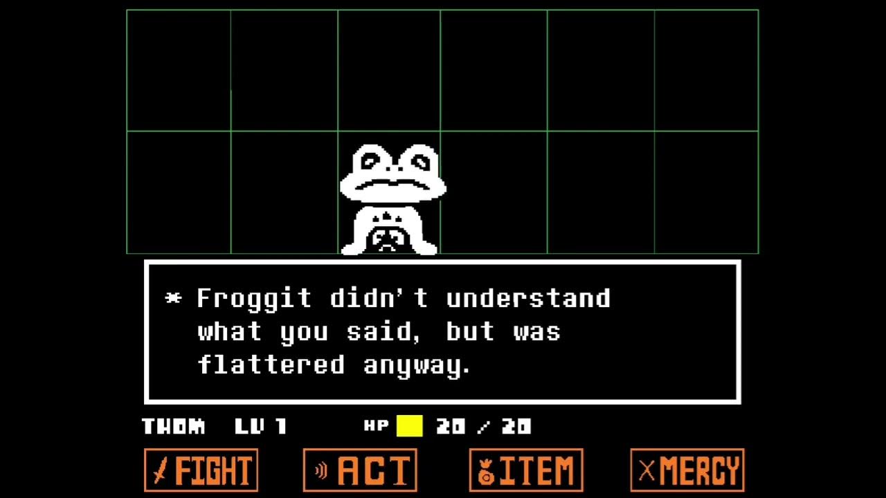 Undertale Froggit Didn t Understand What You Said But Was Flattered undertale-froggit-didn-t-understand-what-you-said-but-was-flattered