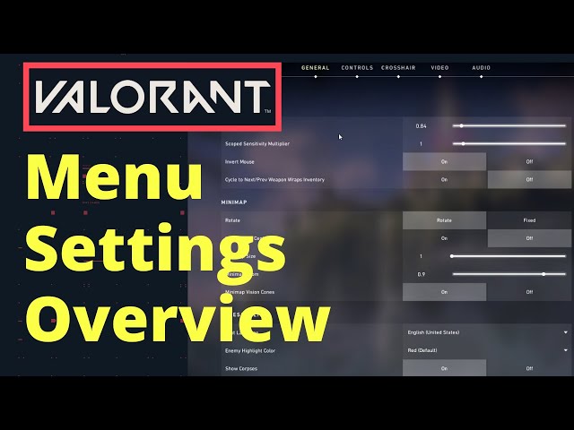 VALORANT Menu Settings Overview 