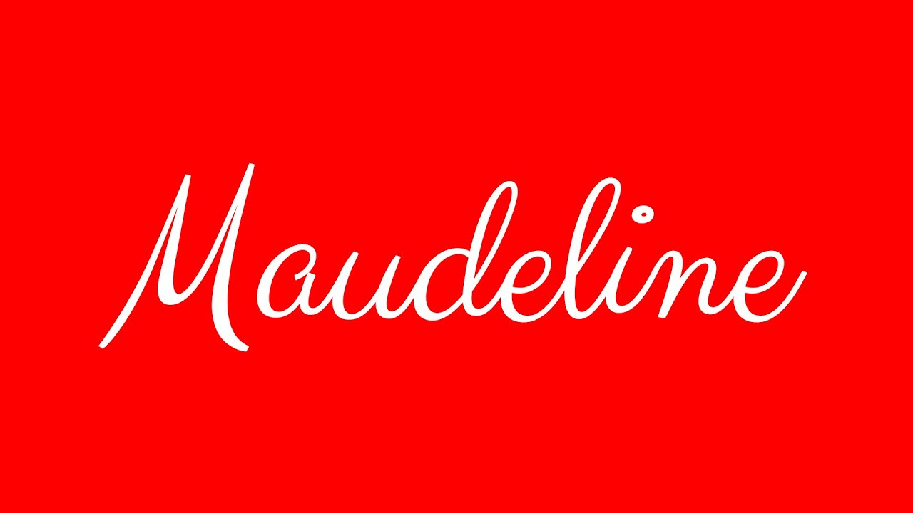 learn-how-to-sign-the-name-maudeline-stylishly-in-cursive-writing-youtube