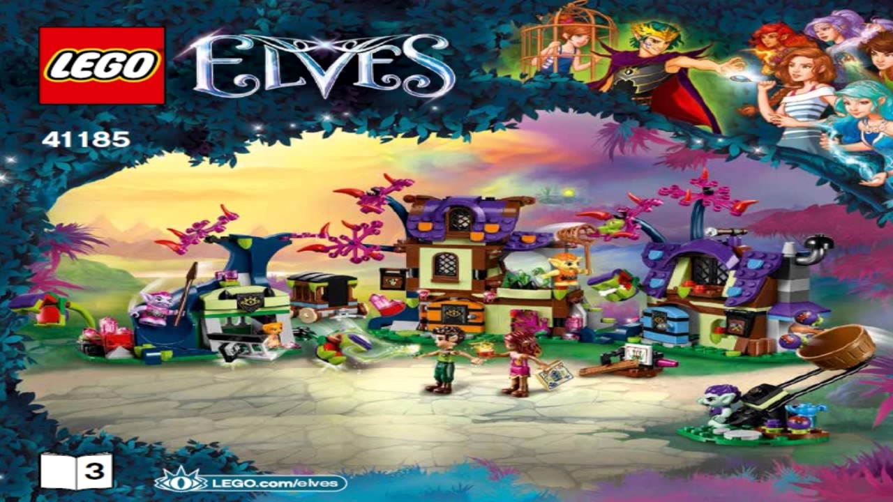 2017 Lego Elves Magic Rescue from the Goblin Village instruction 41185
