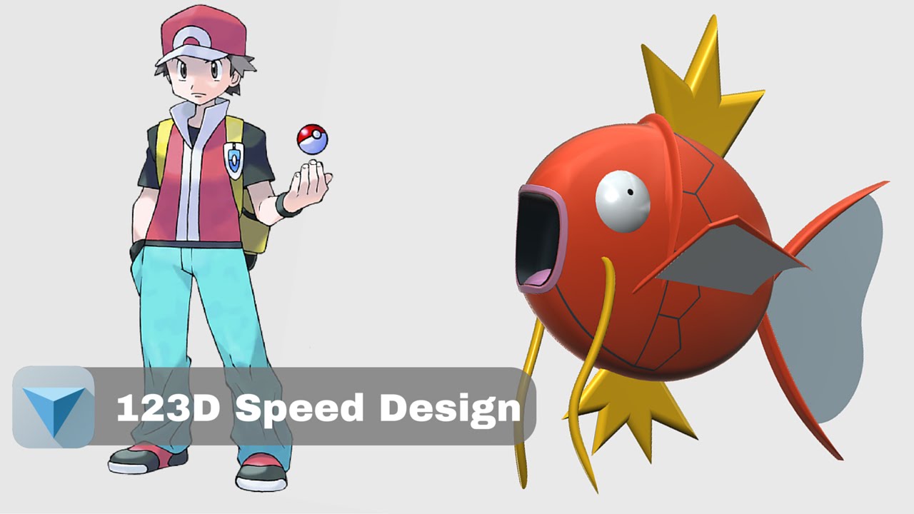Pokemon GO: Magikarp [123D Speed Design] - YouTube