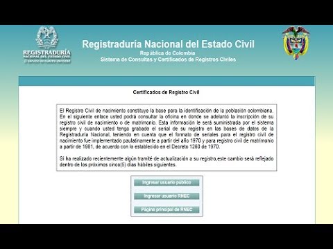 Dónde está mi registro civil de nacimiento