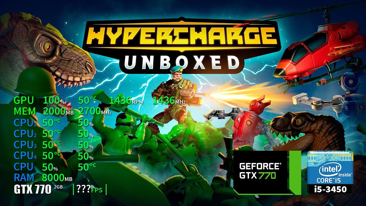 Hypercharge: Unboxed | GTX 770 2GB + i5-3450 + 8GB RAM
