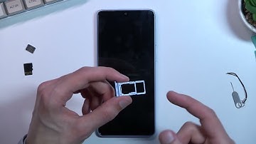 How to Insert SIM and SD Card in SAMSUNG Galaxy A33 - Install Nano SIM and Micro SD | Open SIM Slot