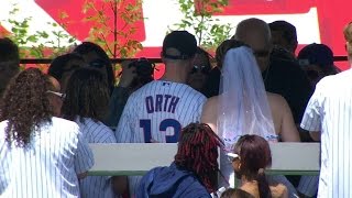 PIT@CHC: Couple exchanging wedding vows at Wrigley screenshot 5