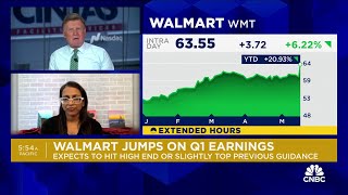 Walmart surges on earnings beat