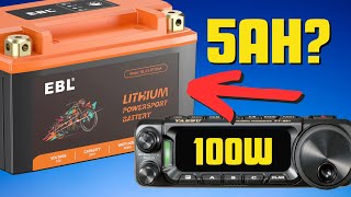 A 100w Radio on a 5ah Battery?