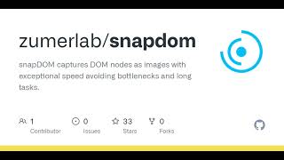 GitHub - zumerlab/snapdom: snapDOM captures DOM nodes as images with exceptional speed avoiding b...