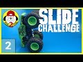 [PART 2 of 5] Hot Wheels Monster Jam Toy Trucks Racing - PARK SLIDE CHALLENGE - THE PINBALL SLIDE