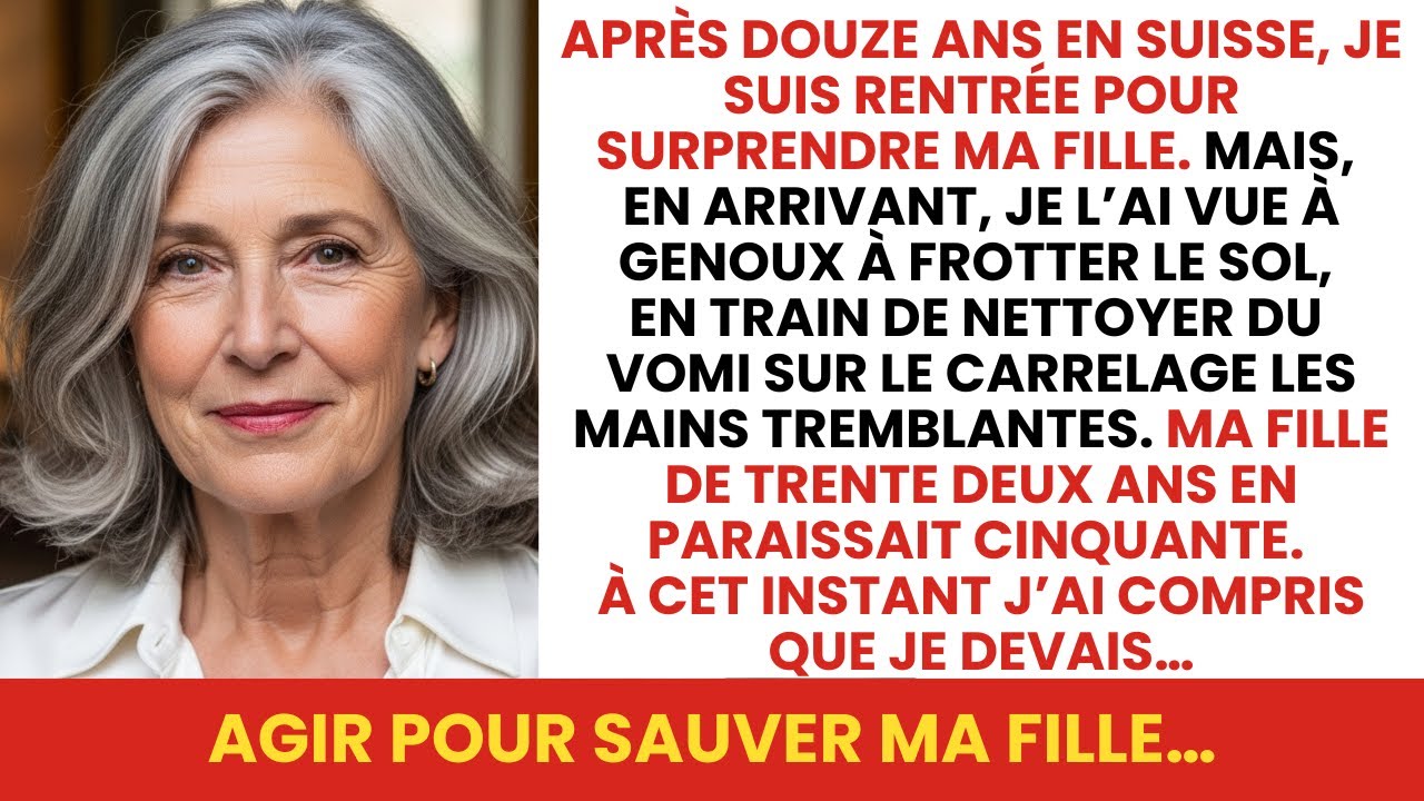 Je poussai la porte de l’appartement de ma fille, un sourire de surprise prêt sur les lèvres après douze ans passés loin d’elle. Il était dix-sept heures, pas vingt-deux comme prévu, et j’avais...