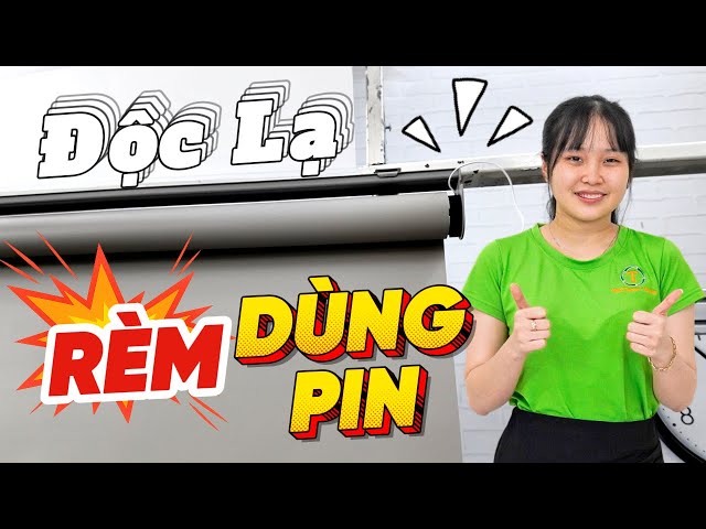 Bạn Có Biết Rèm Tự Động Dùng Pin Sạc CHE NẮNG Cực Tiện và Hiệu Quả?