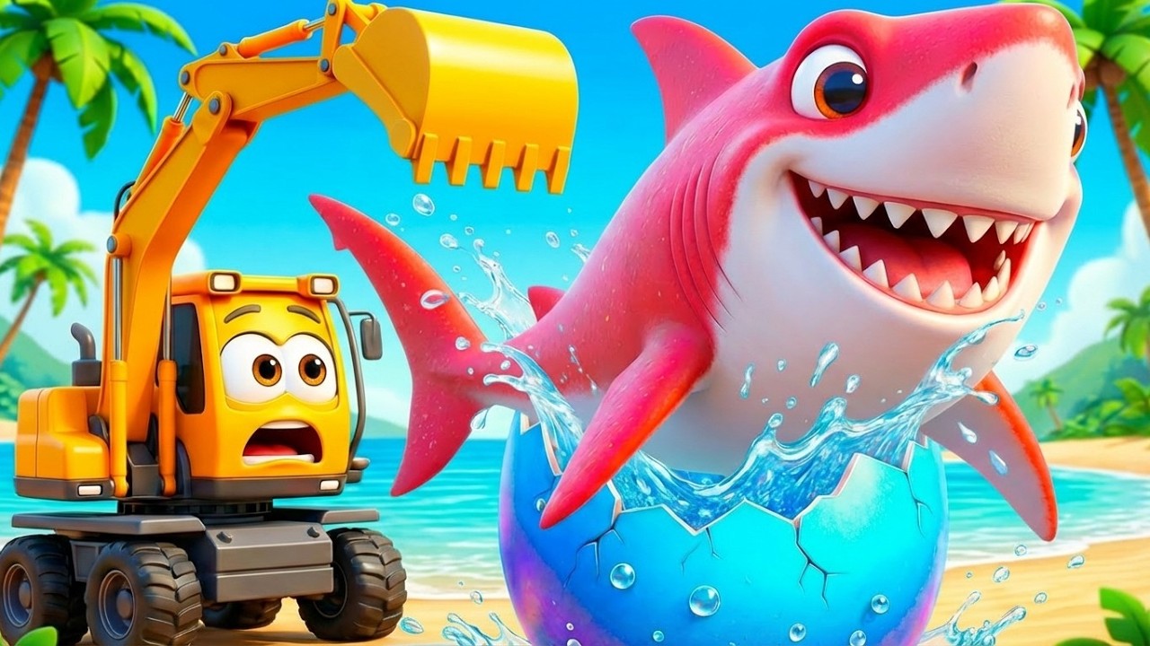 Learn Colors with Surprise Eggs! 🦈 Sea Animals & Baby Shark Toys | 1 Hour Kids Cartoon