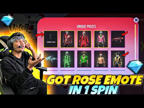 Trying To Get Rose Emote 🥰 ?? || 1 Spin Trick || #shorts #factfire #freefireprankvideo