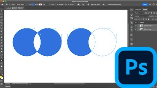 Photoshop | How to intersect and subtract shapes