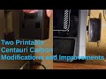 Elegoo Centauri Carbon printable upgrades for waste chute and spool holder