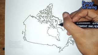 How to Draw Map of Canada