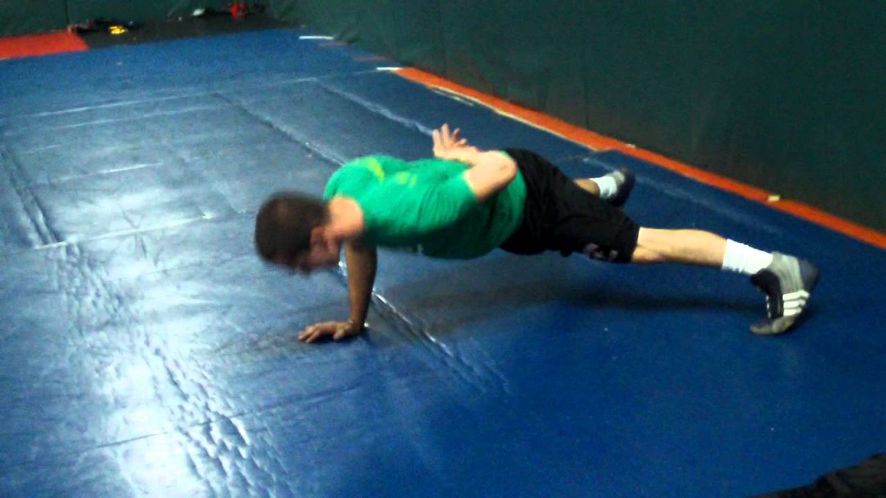 Contrast Training One Arm Push Up to One Arm Band Press YouTube