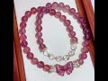 💎 Natural Strawberry Quartz Double-Wrap Bracelet