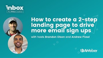 Get more sign ups using AWeber