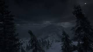 Snow Falling in the Wind ❄️ | Cozy Winter Ambience for Deep Sleep
