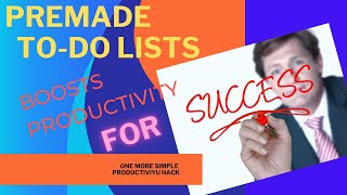 To-Do-Lists Premade Templates - Boost productivity