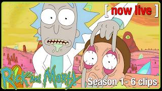 🔴 Rick and Morty: Season 1-6 Clips | Best Of |  Livestream