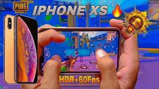 iPhone XS PUBG Test 2024 HDR+60Fps PubgMobile RashGameplay Bgmi RashGameplay | YouTubeUzair#iphone