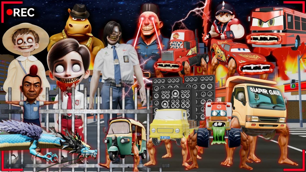 Yuta Mio Panik CCTV Rekam Banyak MONSTER ANOMALI SOUND HOREG Di Kota Sakura😱 Sakura School Simulator