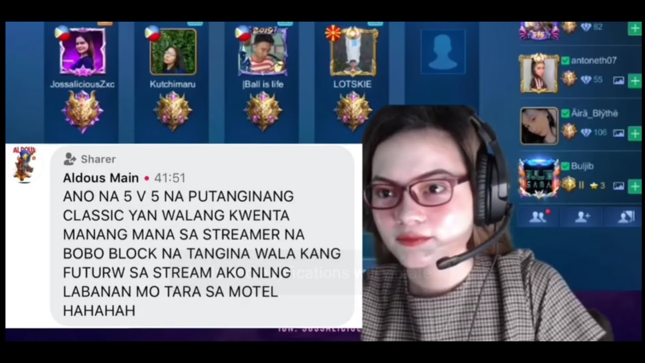 BOSS DOGGIE'S REACTION NI JOSSA GAMING NA SOBRANG BINASH!! - YouTube