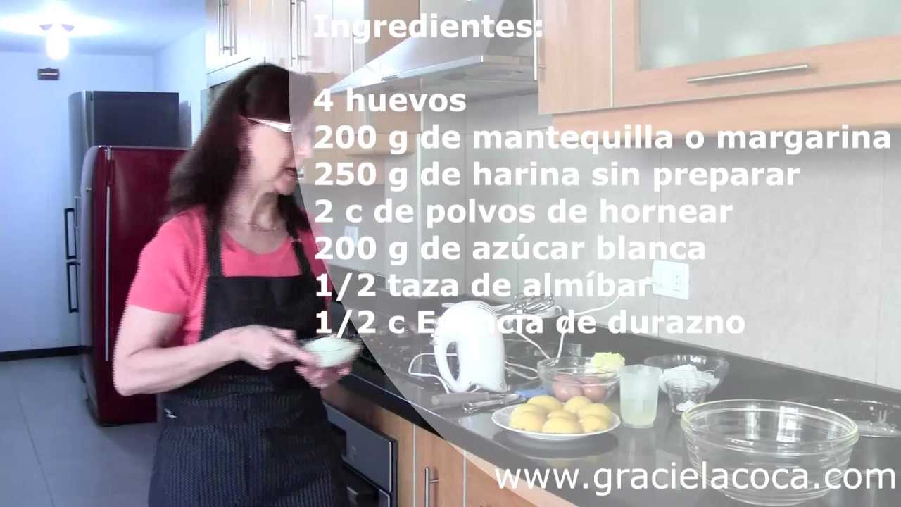 Keke de duraznos al jugo - La Repostería de Graciela Coca