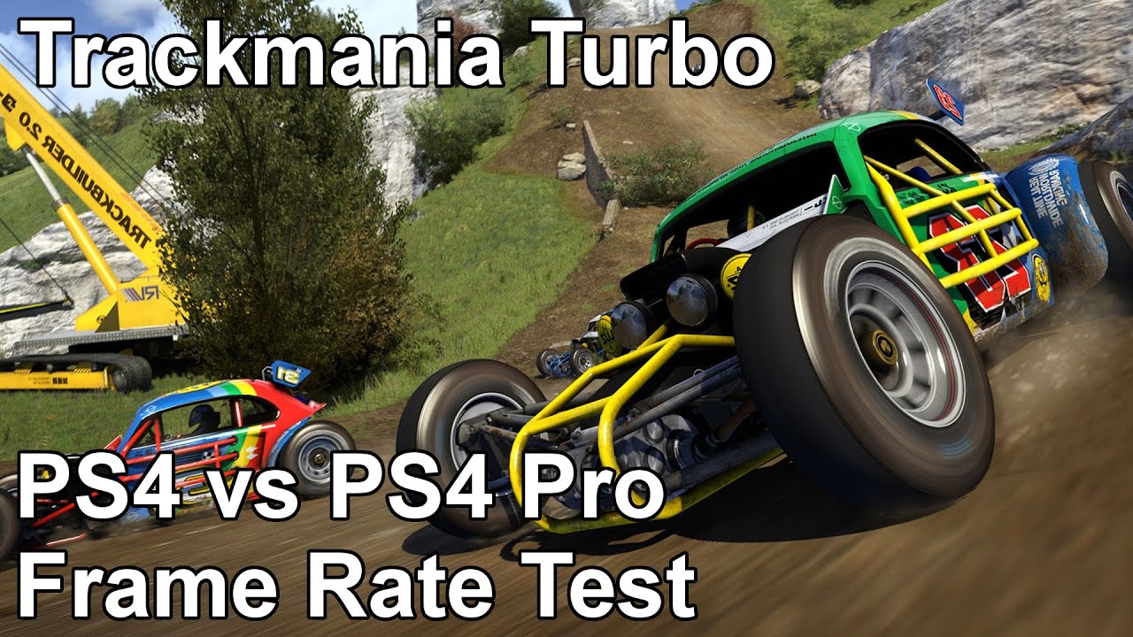 Trackmania Turbo PS4 vs PS4 Pro Frame Rate Test