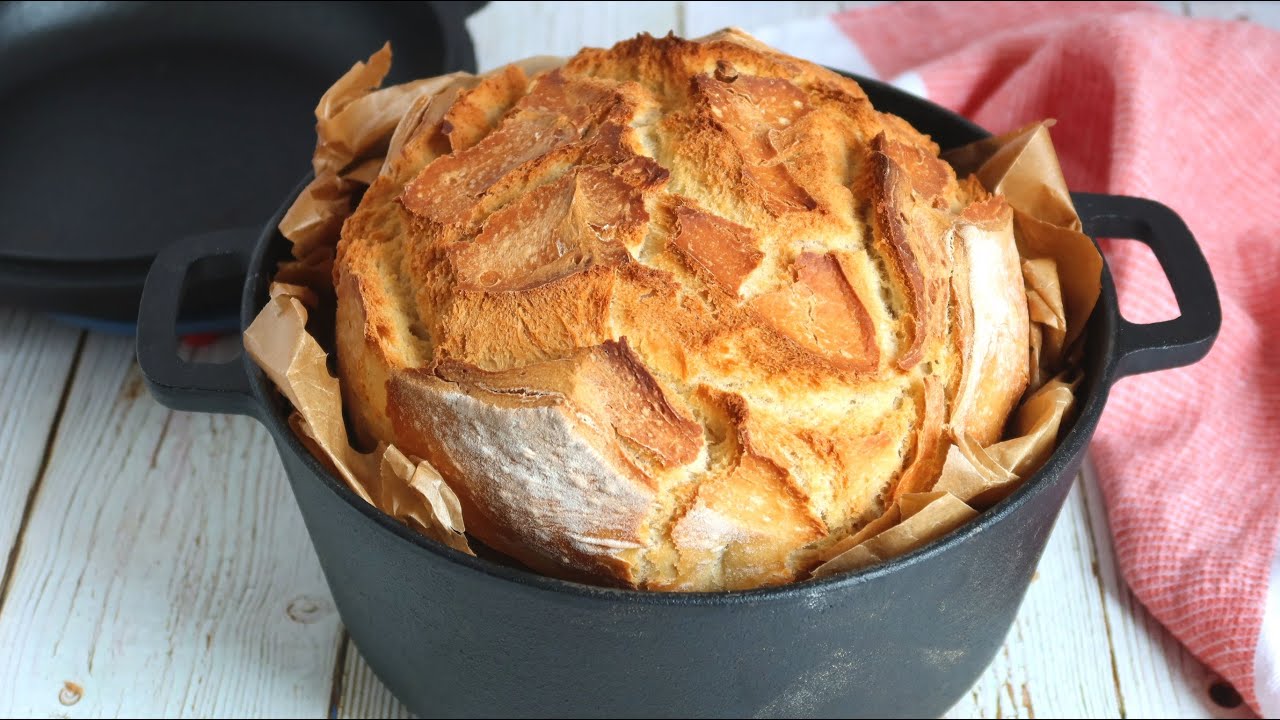 Pan casero en olla. ¡Siempre sale bien!