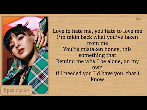 BLACKPINK Love To Hate Me Lyrics