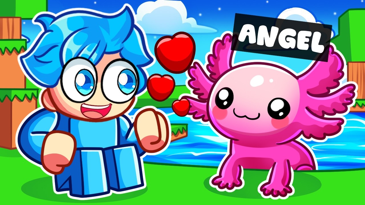 Playing As A BABY AXOLOTL In Roblox Snapchat! - YouTube