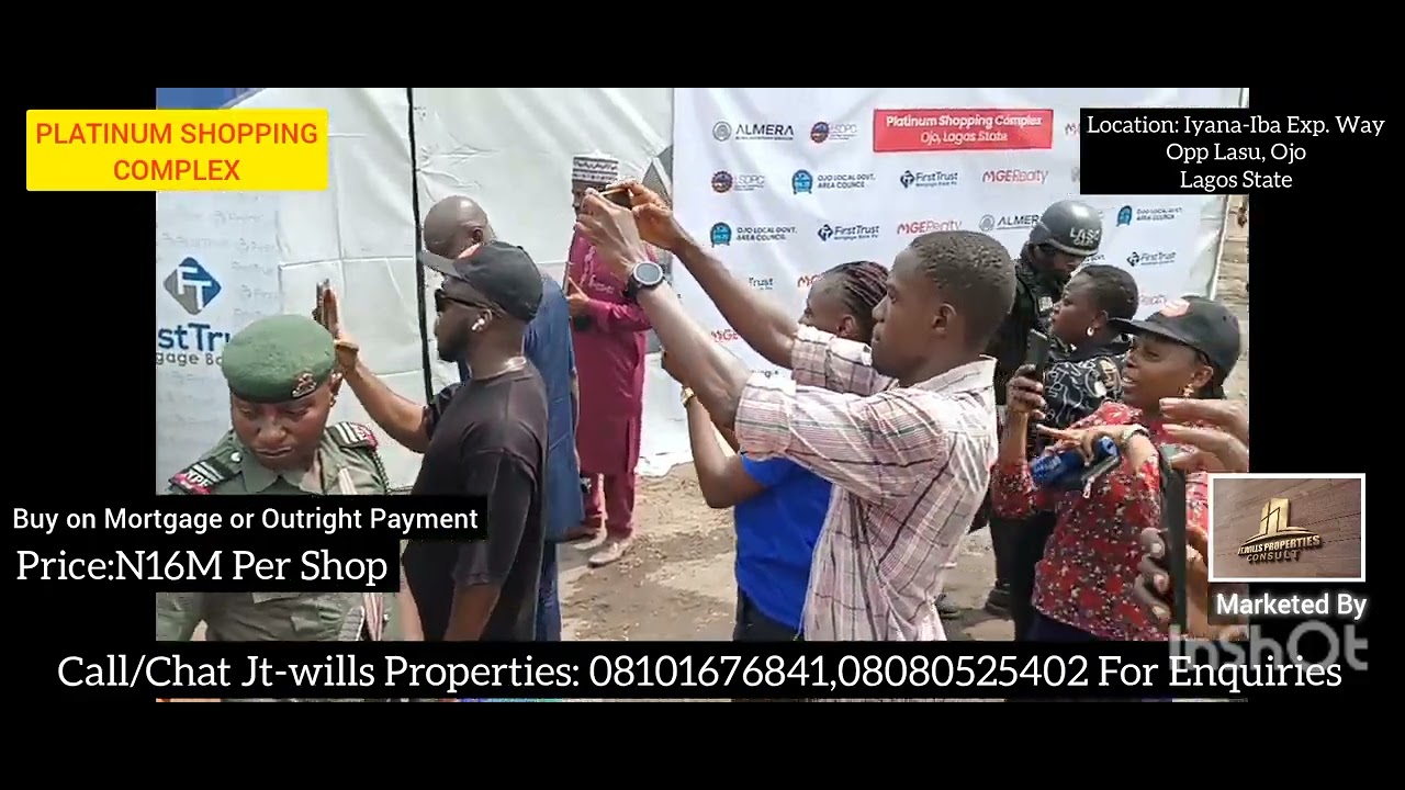 Buy Luxury Retail Spaces(Shops) opp Lasu, Iba Exp. Way Lagos. Call Jt-wills Properties 08101676841