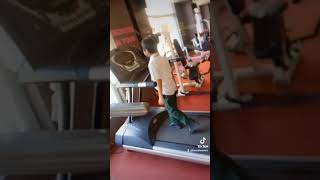 Kids treadmill time #fitnessmotivation