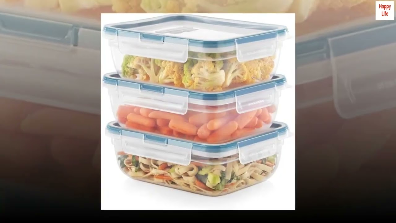 Snapware Total Solution 6-Pc Plastic Food Storage Containers Set with Lids