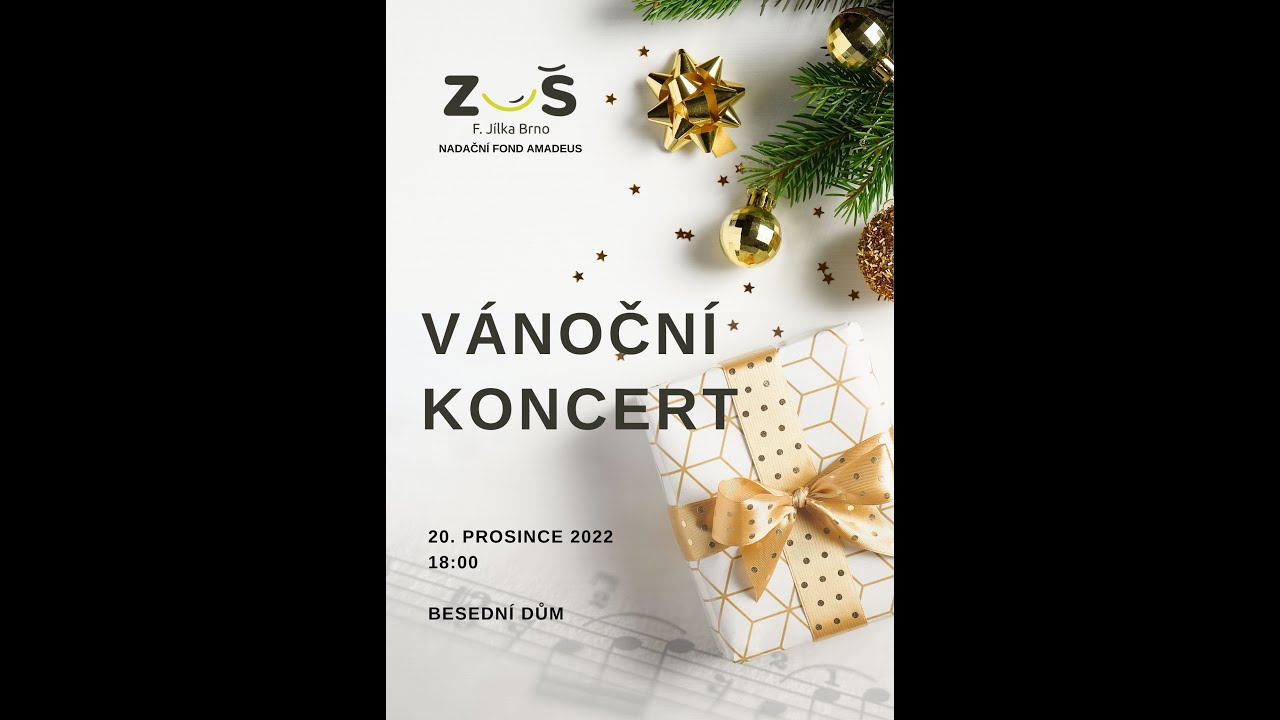 Vánoční koncert ZUŠ F. Jílka Brno - Besední dům 20. 12. 2022