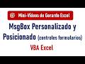 📌 MsgBox Personalizado que se Posiciona junto a un TextBox | VBA Excel