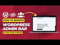 How To Remove WordPress Admin Bar In Less Than 1 Minute 2023 | Beyond Chandan