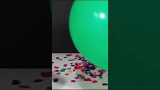 paper piece and charges balloons experiment